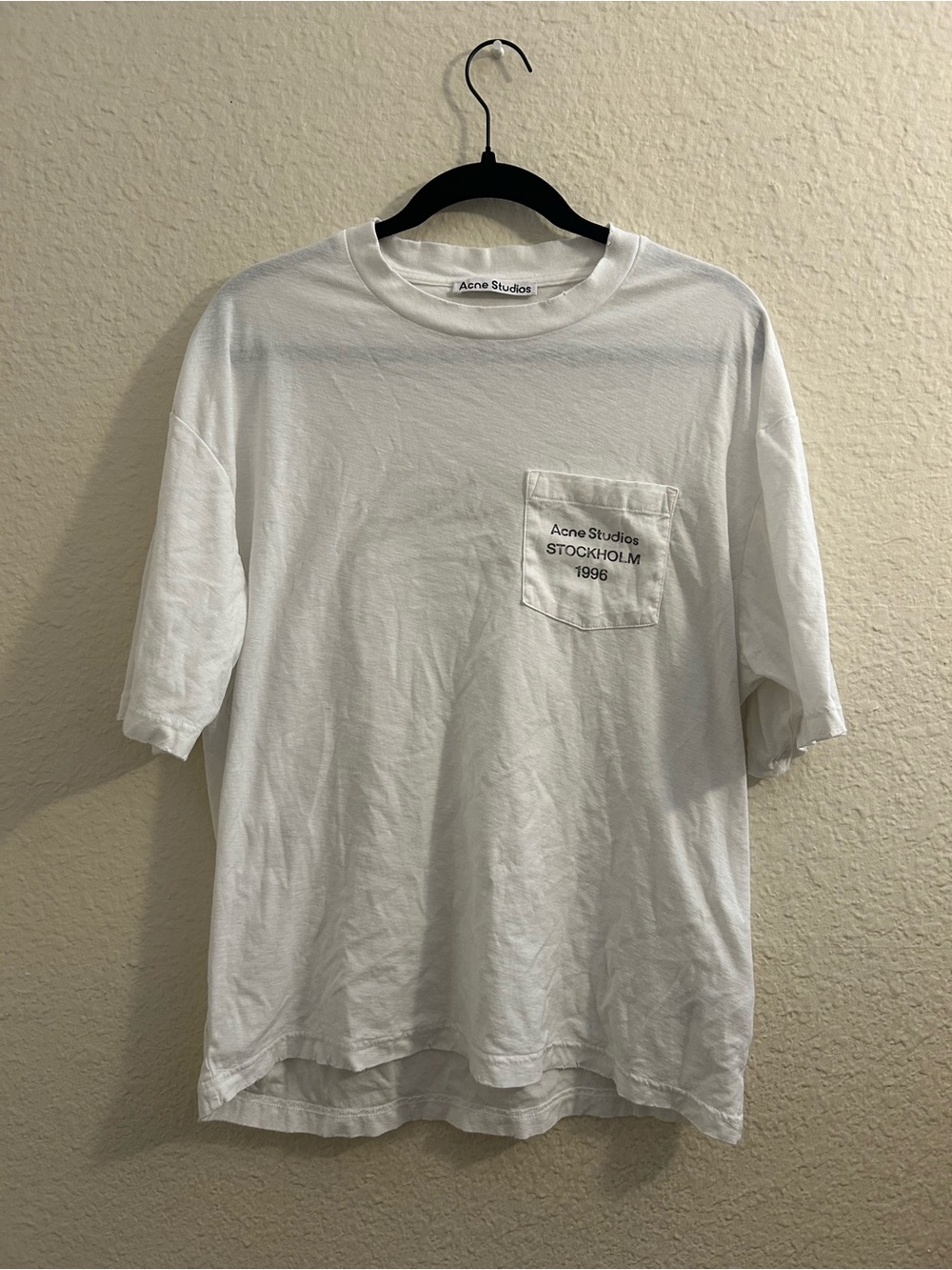 Acne Studios Stockholm 1996 Pocket Tee White Size L